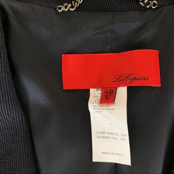 Les Copains Navy Wool Skirt Suit - Picture 7 of 8